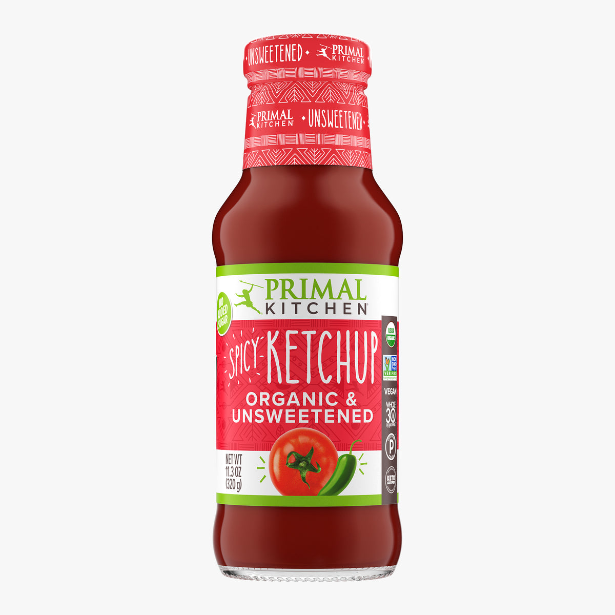 Spicy Organic Unsweetened Ketchup