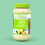 24 oz glass jar of Primal Kitchen Mayo made with Avocado Oil