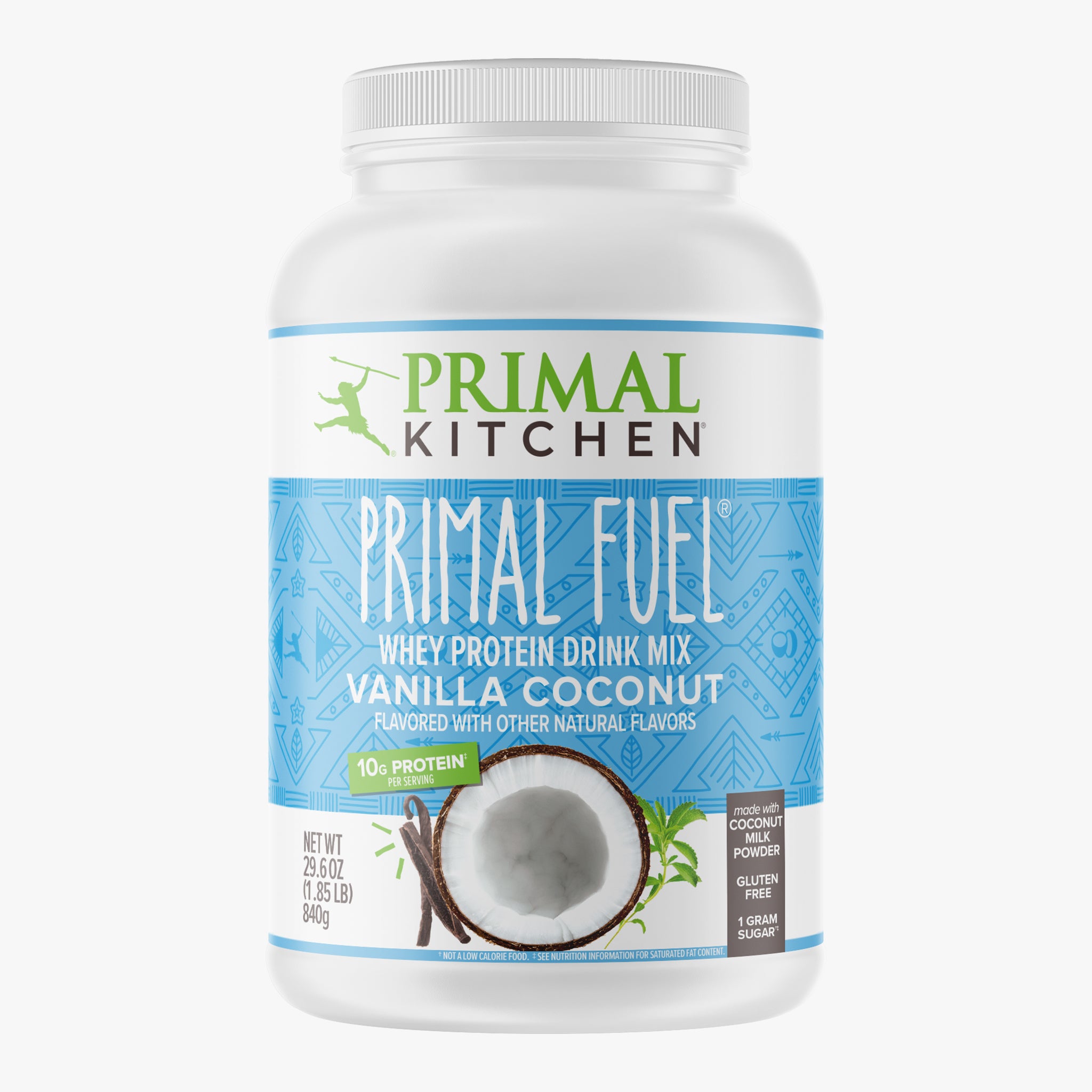 Primal Fuel: Vanilla Coconut Whey Protein Drink Mix