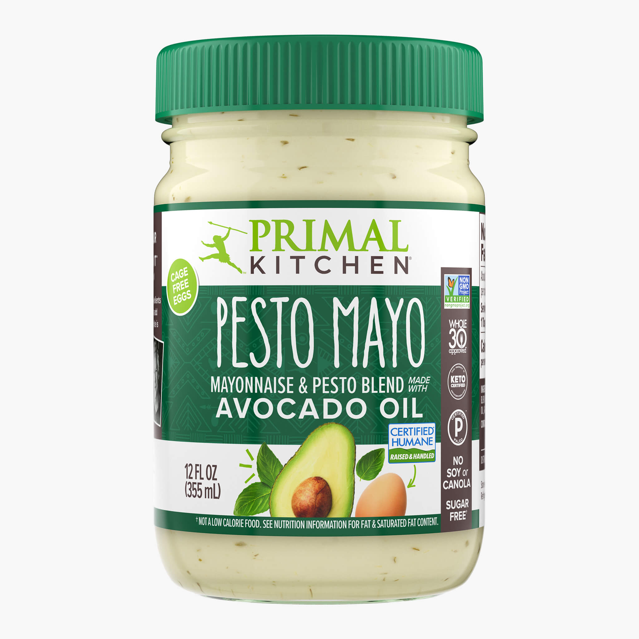 Avocado Oil Mayo Pesto Mayo Whole30, Keto, Gluten Free, Paleo